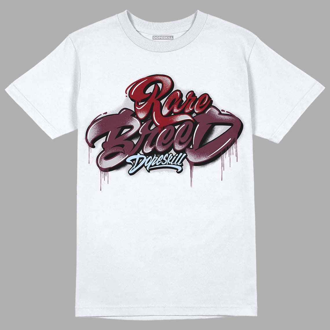 Burgundy 5s DopeSkill T-Shirt Rare Breed Type Graphic