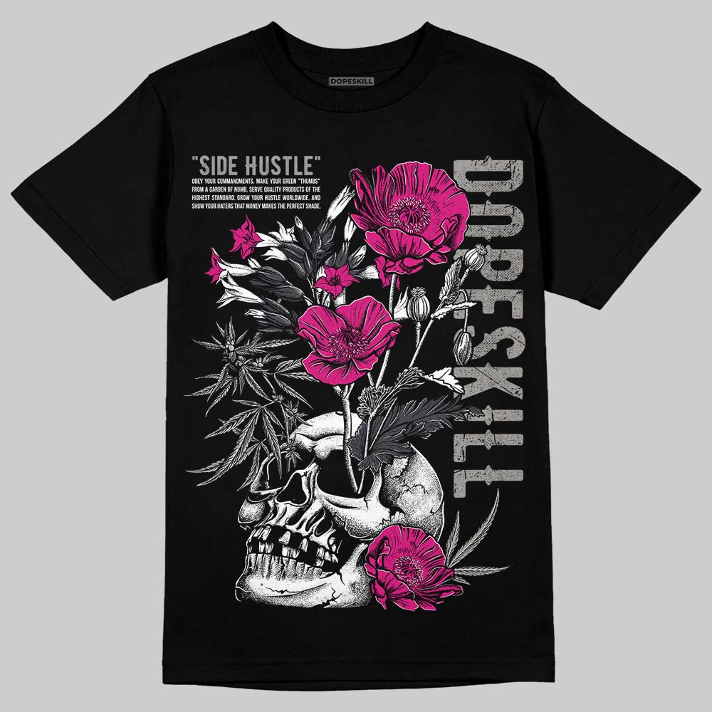 Black Cat 3s DopeSkill T-Shirt Side Hustle Graphic