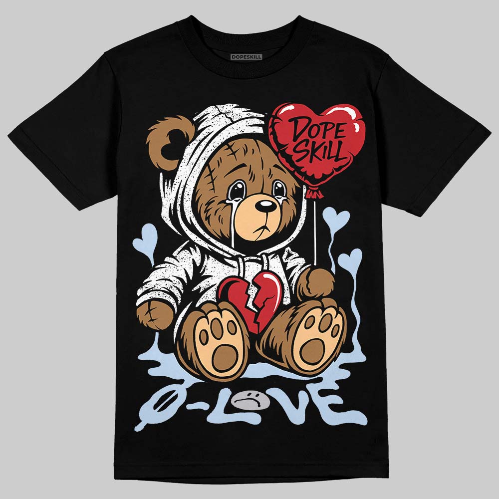 Black Metallic Reimagined 5s DopeSkill T-Shirt Broken Bear Graphic