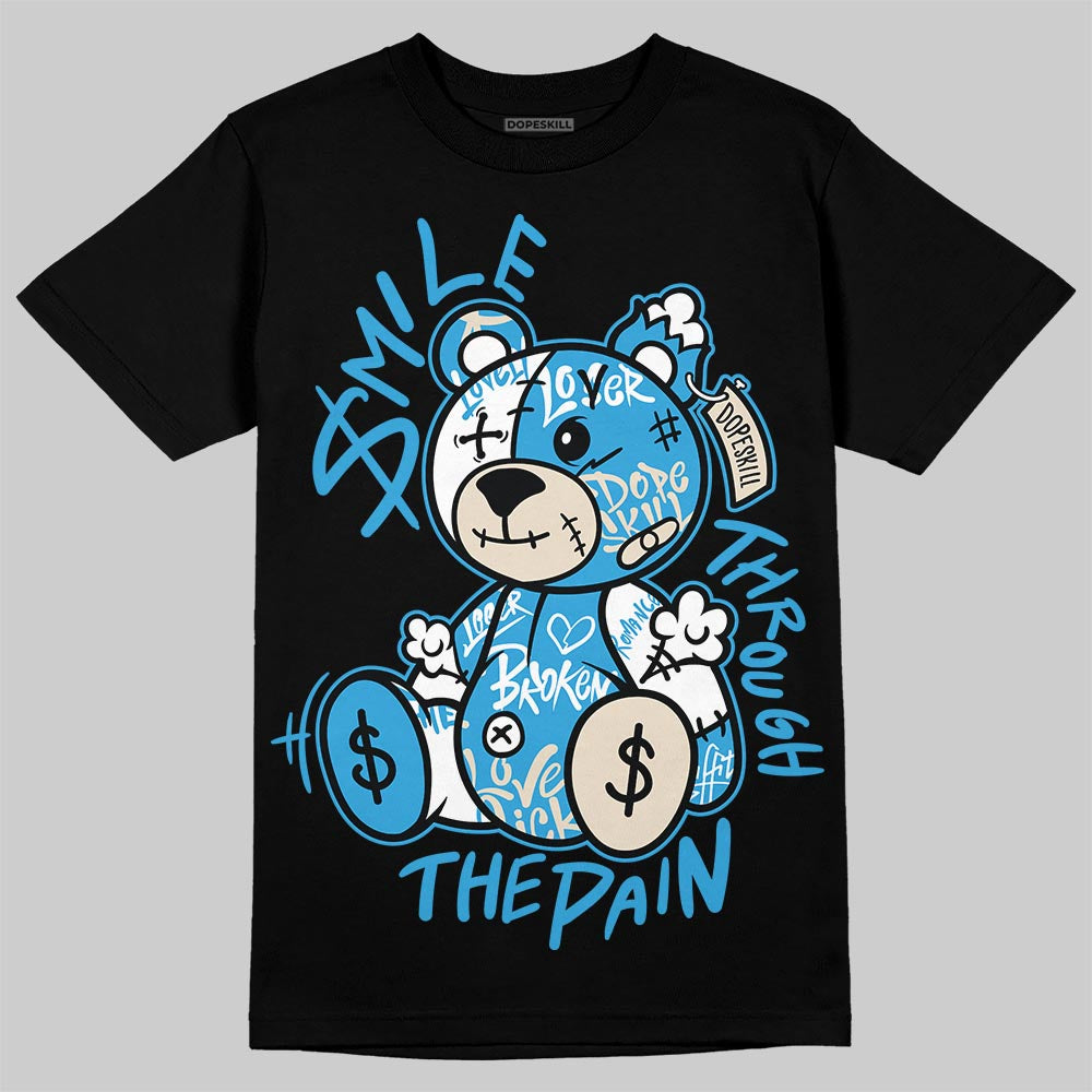 UNC Reimagined 1s DopeSkill T-Shirt Smile Through The Pain Graphic