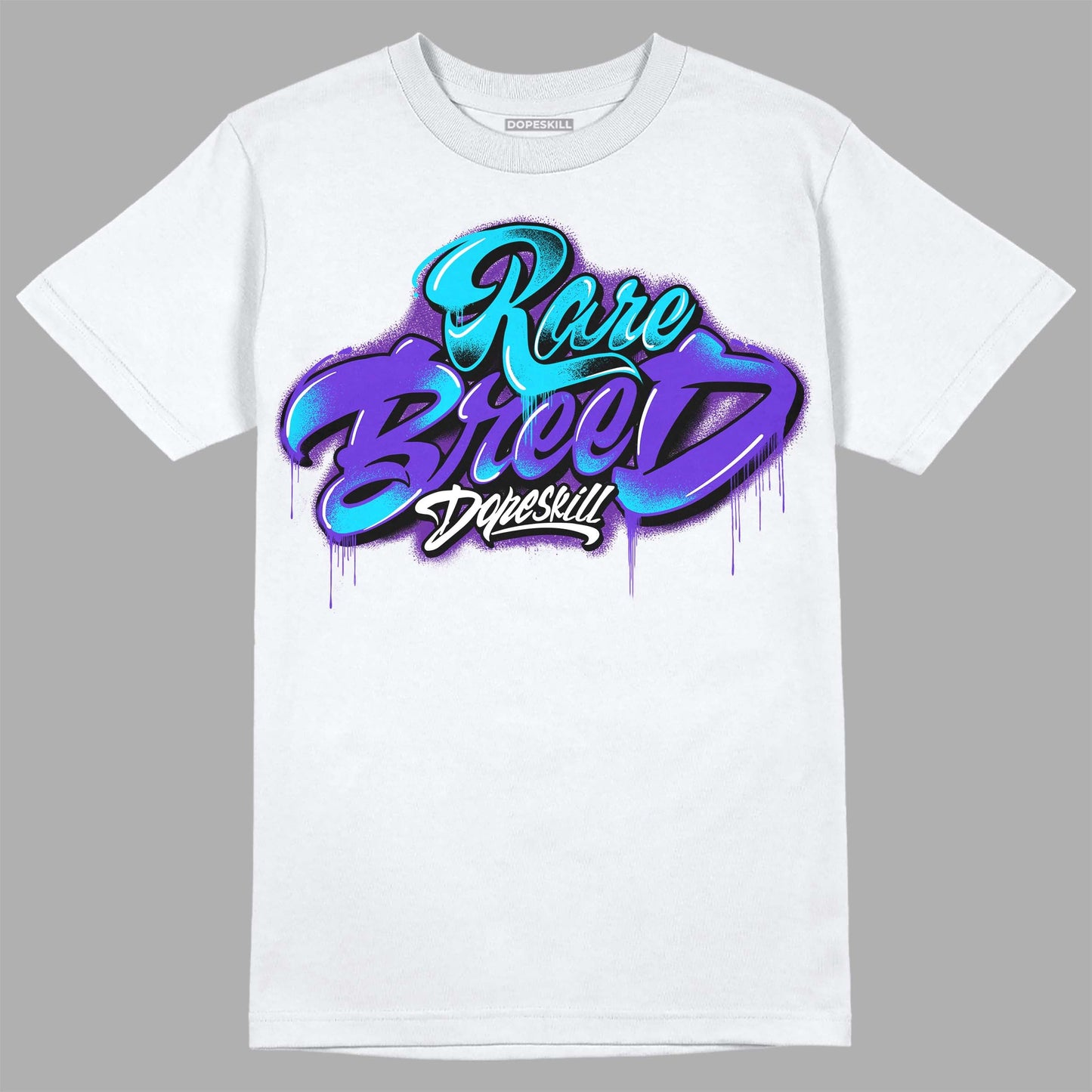 Aqua 6s DopeSkill T-Shirt Rare Breed Type Graphic