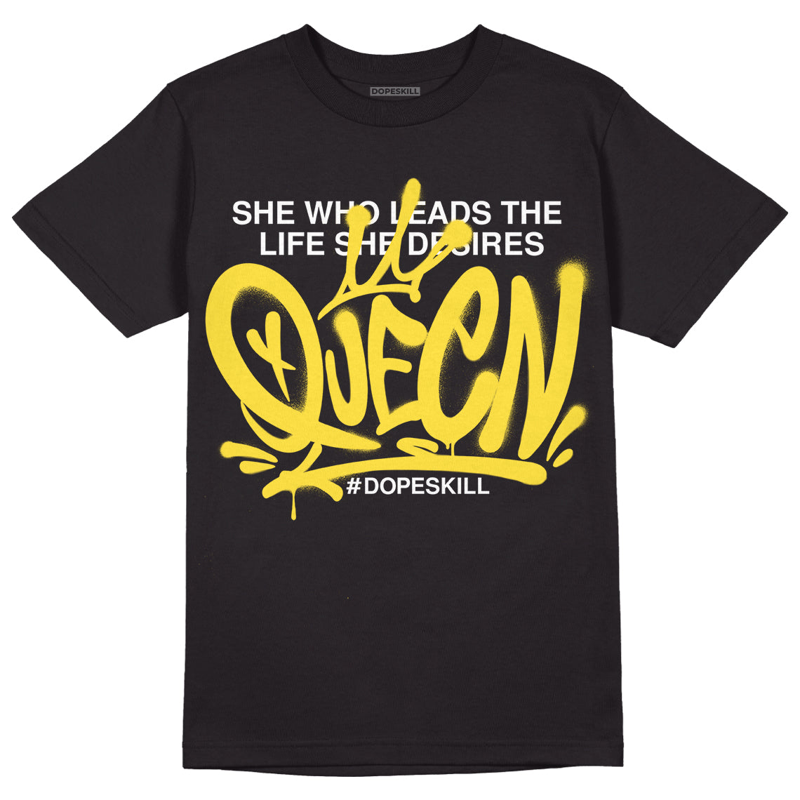Yellow Snakeskin 11s DopeSkill T-Shirt Queen Graphic
