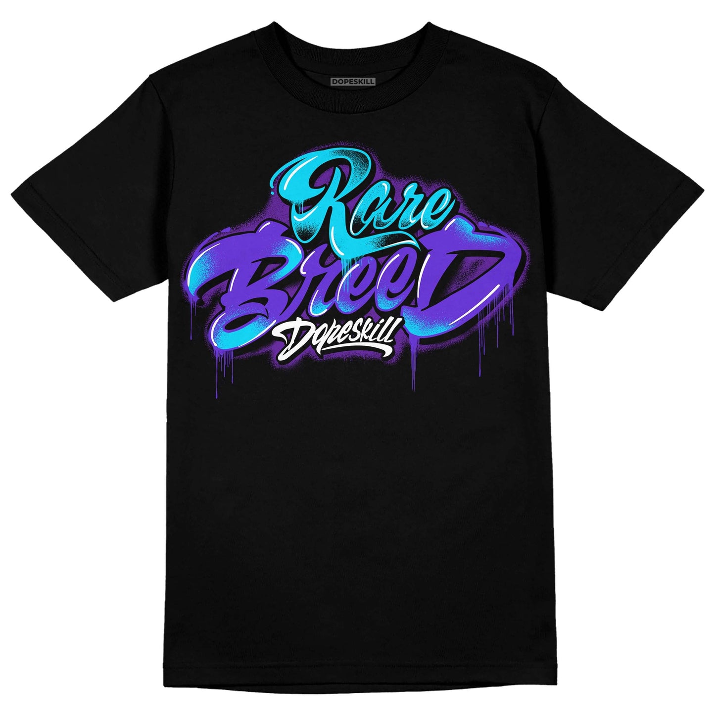 Aqua 6s DopeSkill T-Shirt Rare Breed Type Graphic