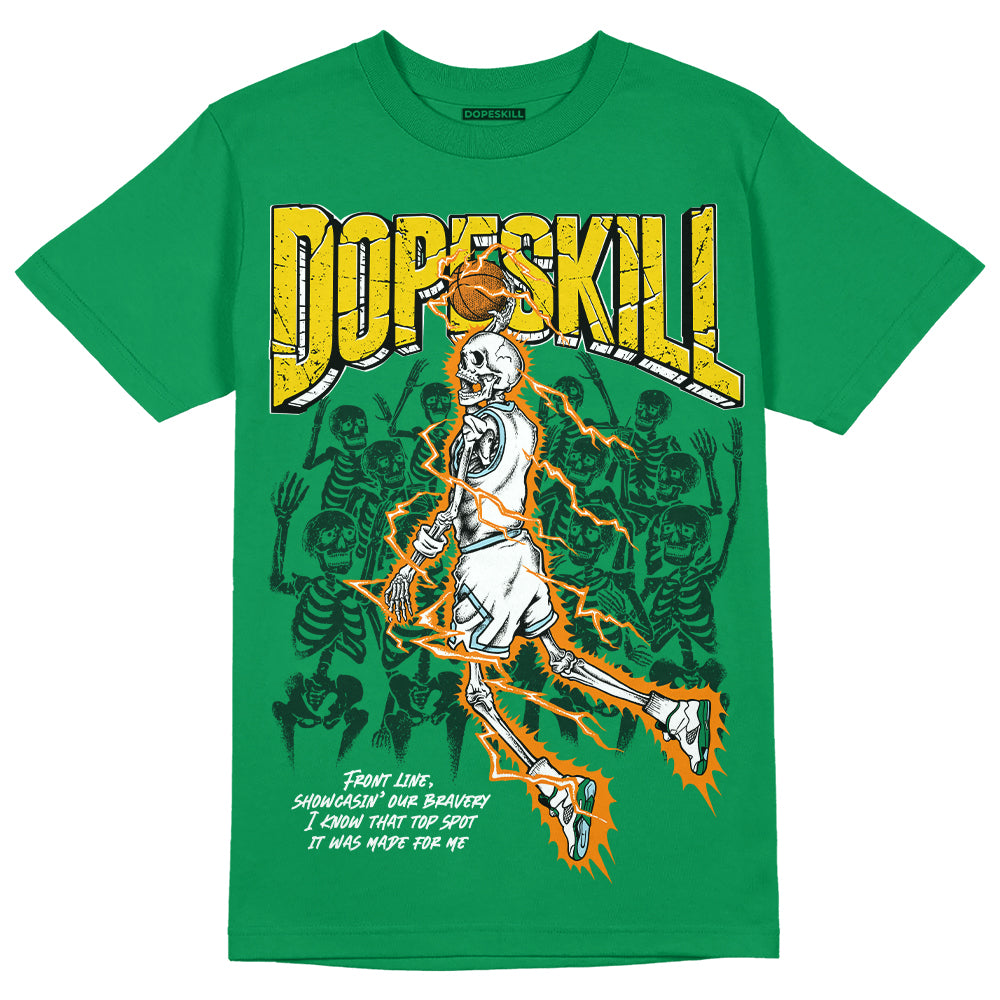 Lucky Green 5s DopeSkill Green T-shirt Thunder Dunk Graphic