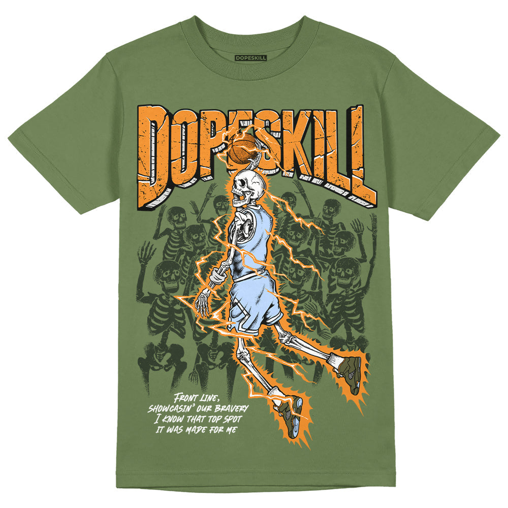 Olive 5s DopeSkill Olive T-shirt Thunder Dunk Graphic