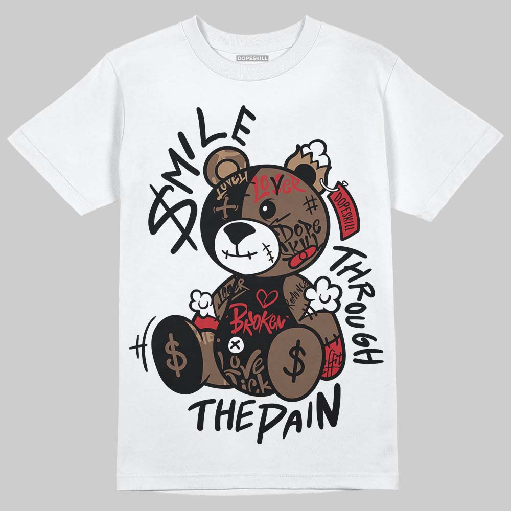 Olive 9s DopeSkill T-Shirt Smile Through The Pain Graphic