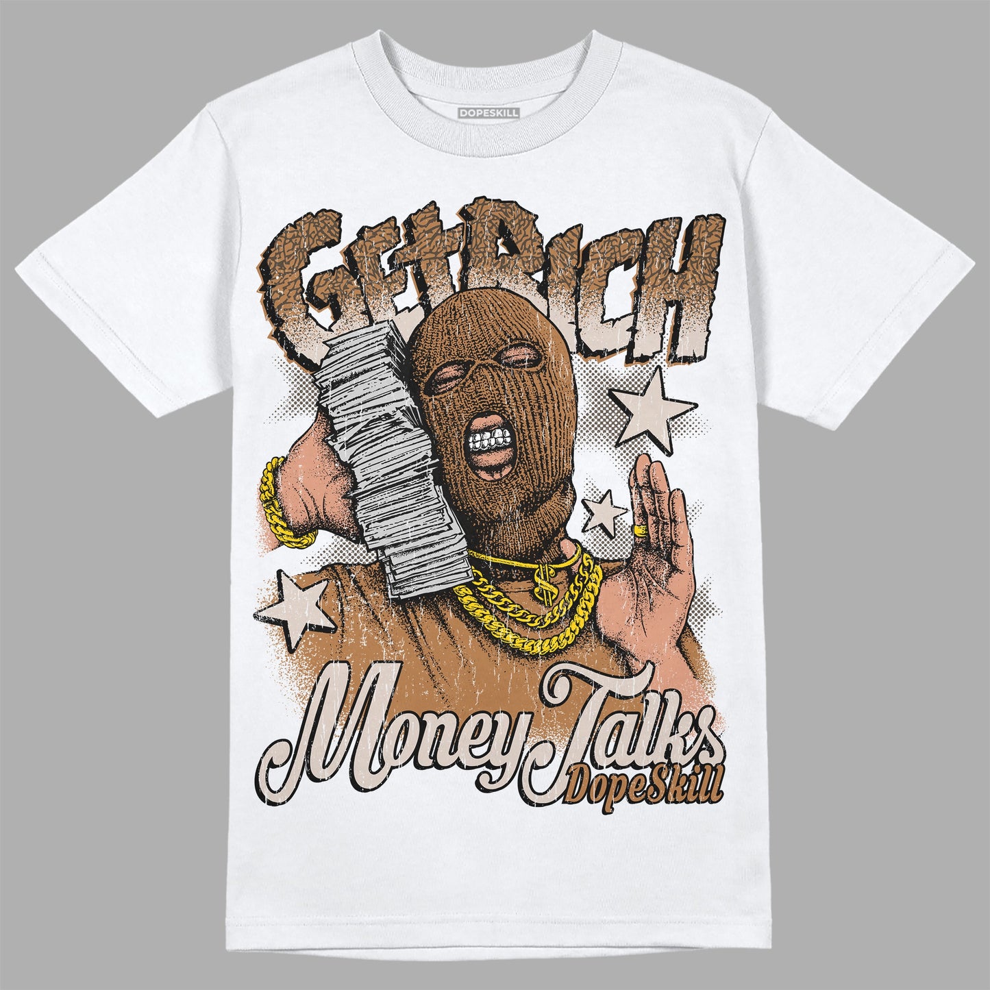 Palomino 3s DopeSkill T-Shirt Get Rich Graphic