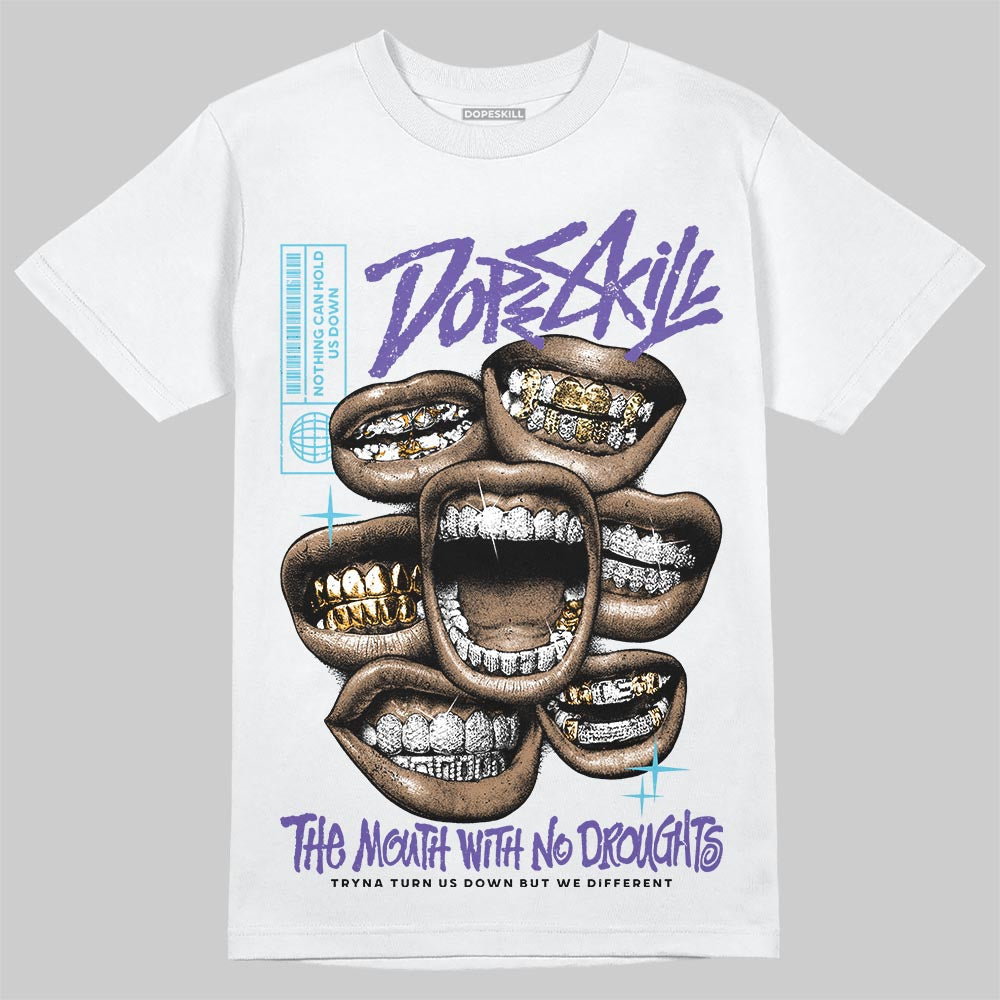 Aqua 8s DopeSkill T-Shirt The Mouth With No Droughts Graphic