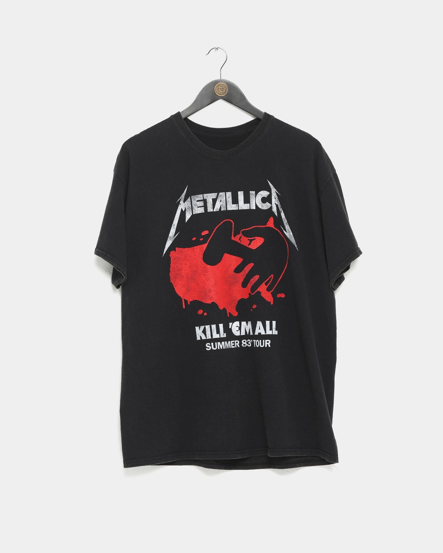 Metallica Kill 'Em All Vintage Tee Washed Black