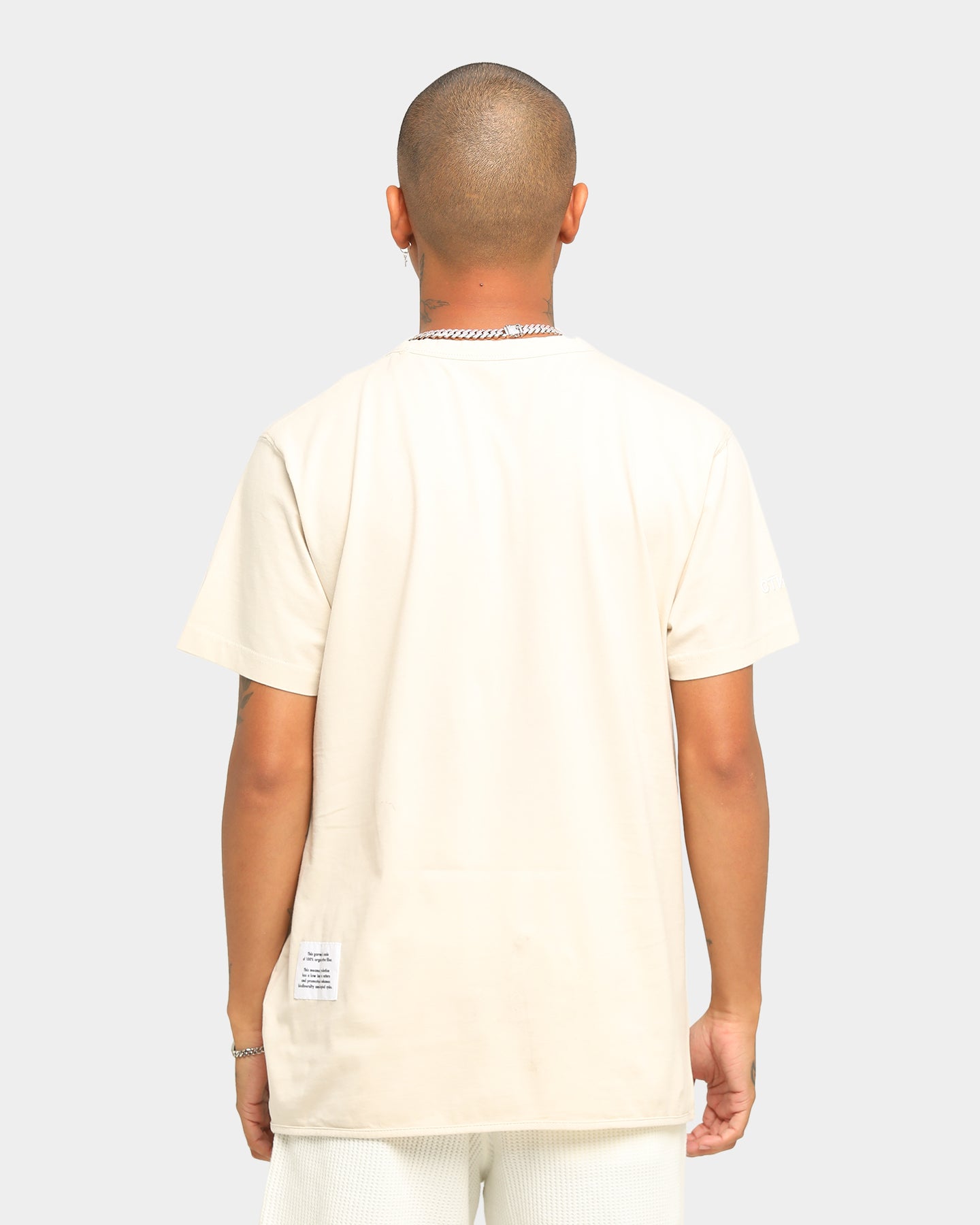 Heron Preston Dad Print Short Sleeve T-Shirt Beige
