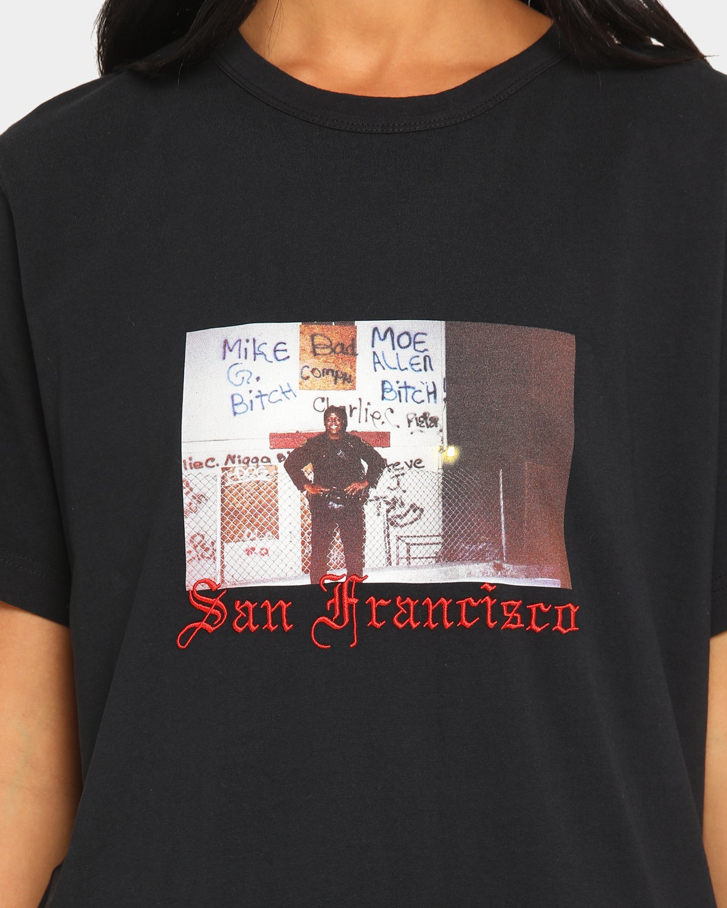Heron Preston Dad Print Short Sleeve T-Shirt Black Style001
