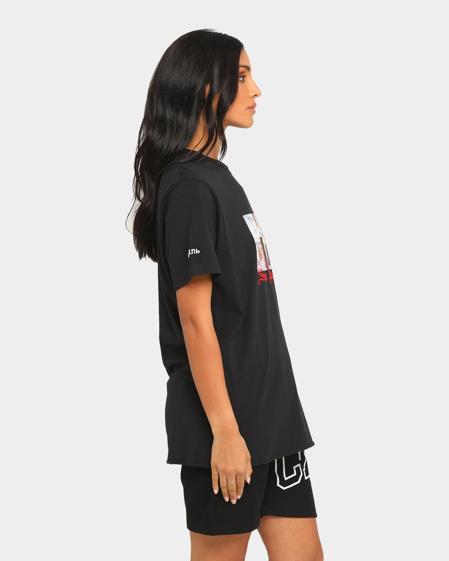 Heron Preston Dad Print Short Sleeve T-Shirt Black Style001