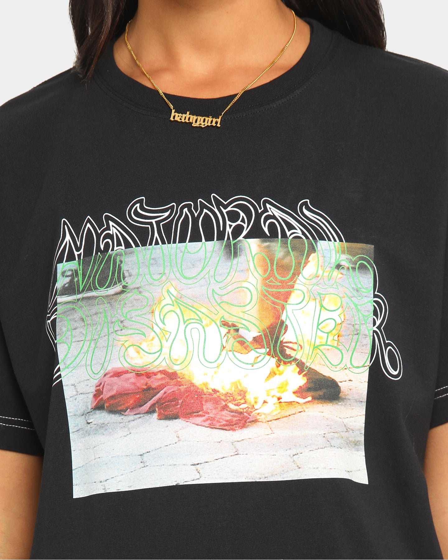 Heron Preston HP x Sami Miro Short Sleeve T-Shirt Black Style001