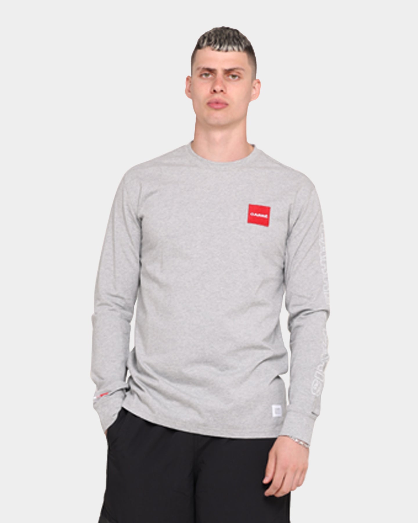 Carr√© Objectif Box Classique Long Sleeve T-Shirt Grey Marle