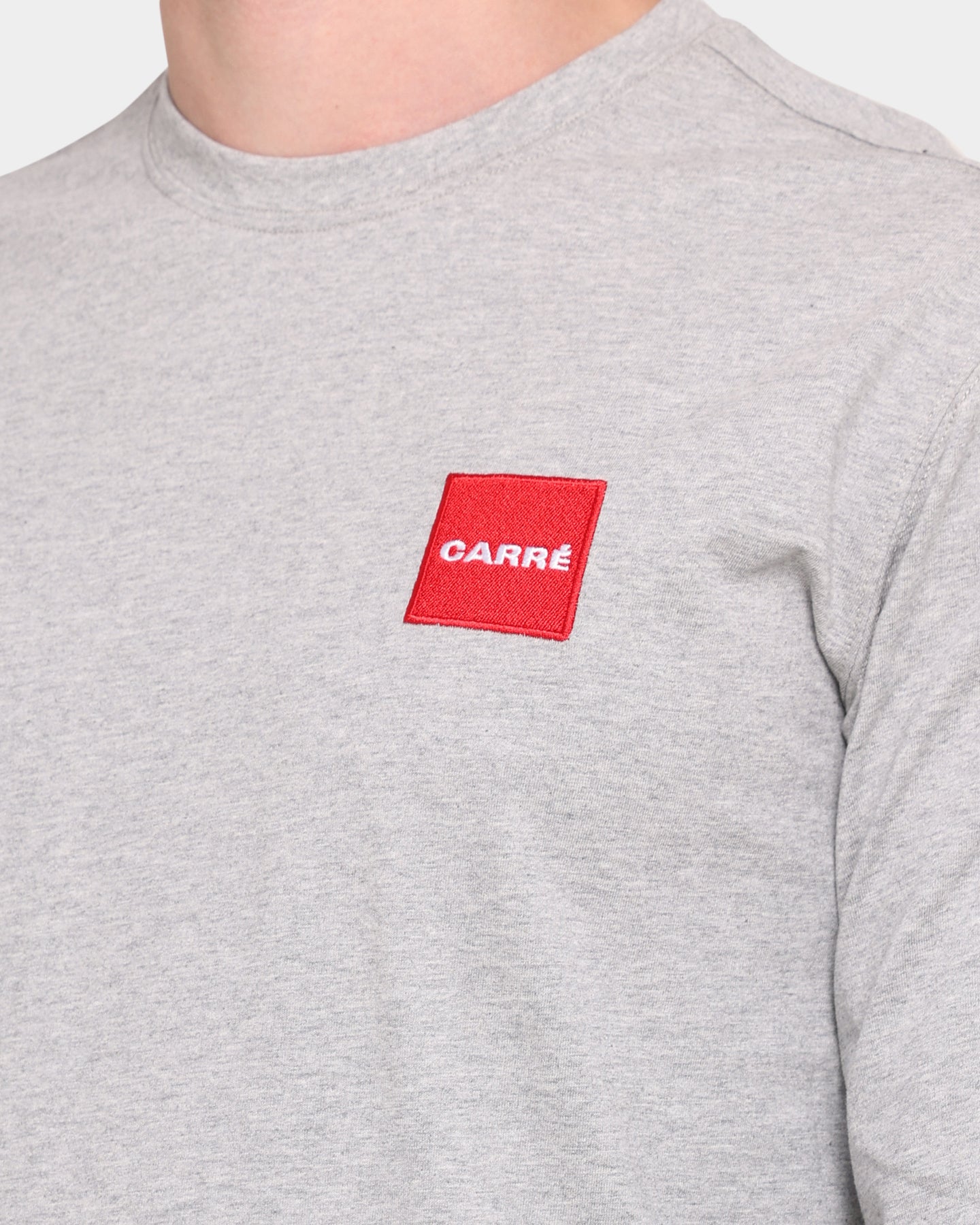 Carr√© Objectif Box Classique Long Sleeve T-Shirt Grey Marle