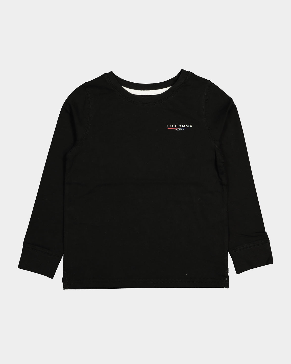 Lil Homme Kid's Stripe Long Sleeve T-Shirt Black