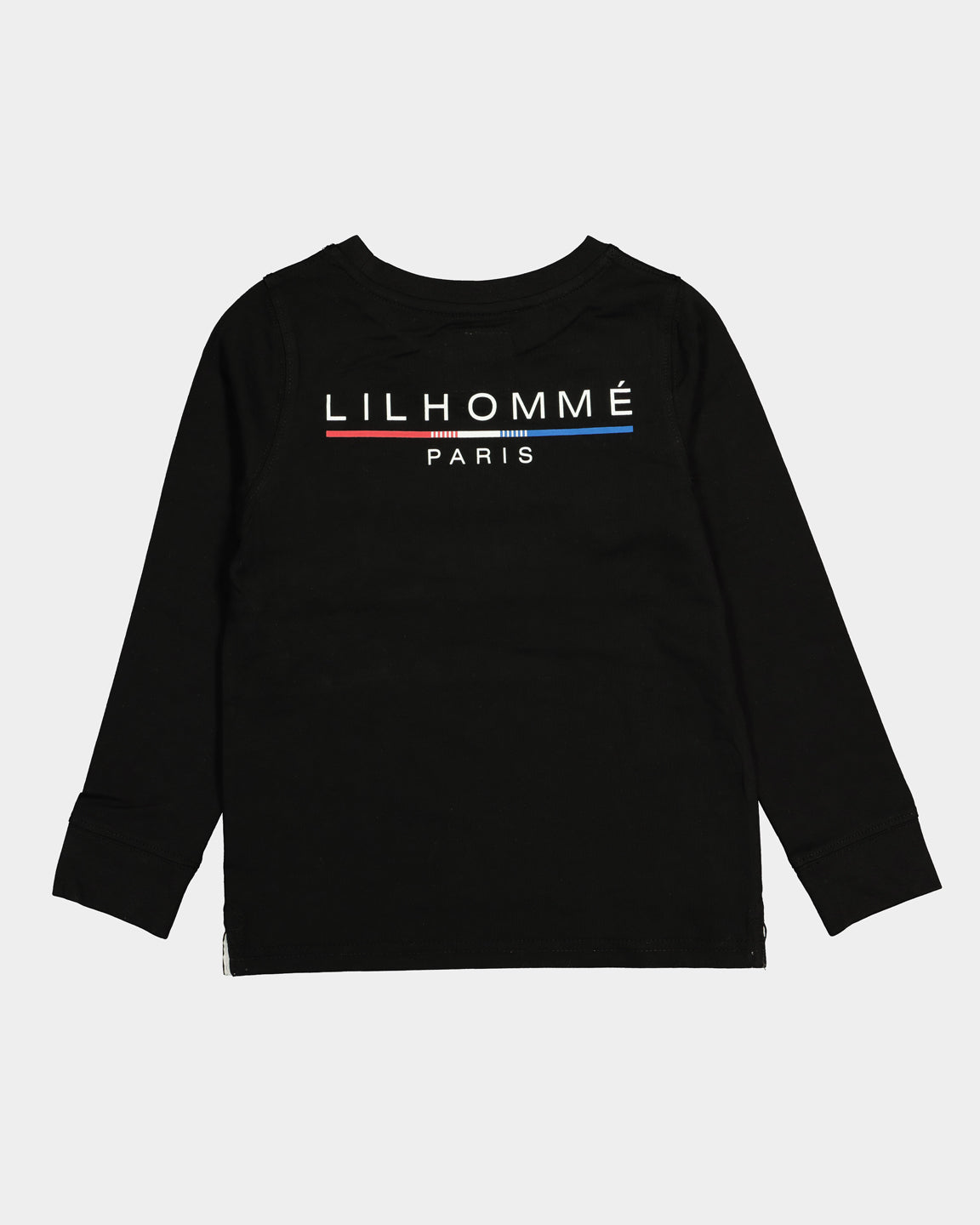 Lil Homme Kid's Stripe Long Sleeve T-Shirt Black