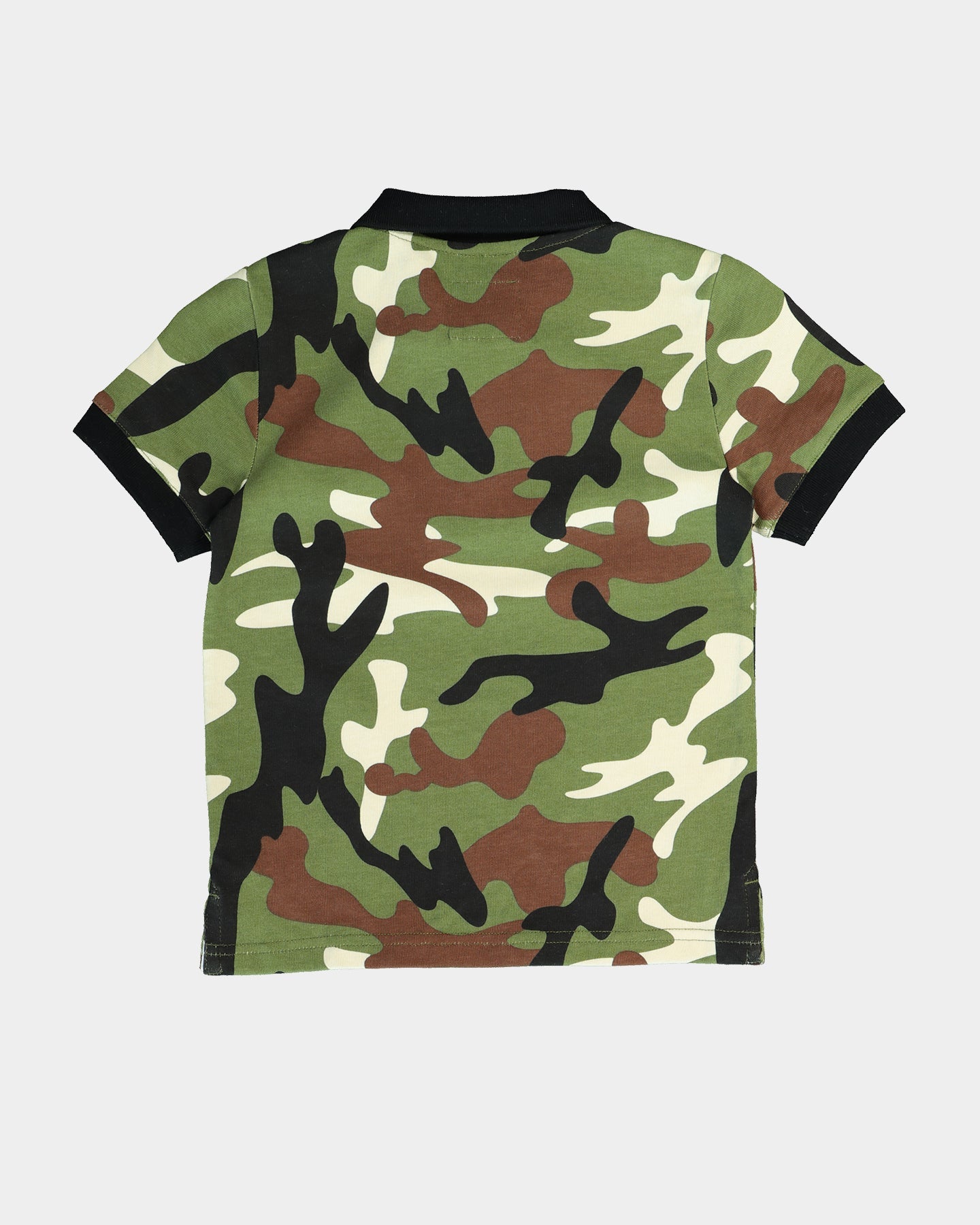 Lil Homm√© Kid's Camo Short Sleeve Polo Shirt Camo