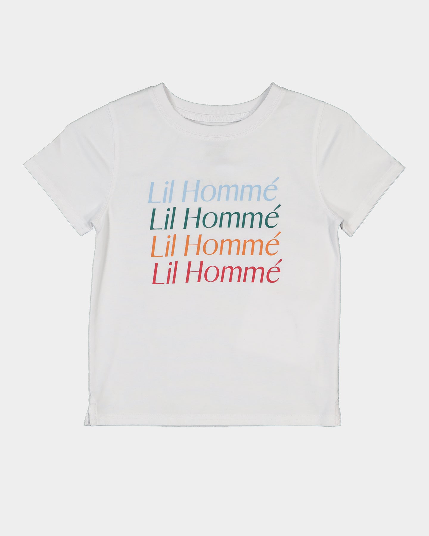 Lil Homm√© Kid's Rainbow T-Shirt White