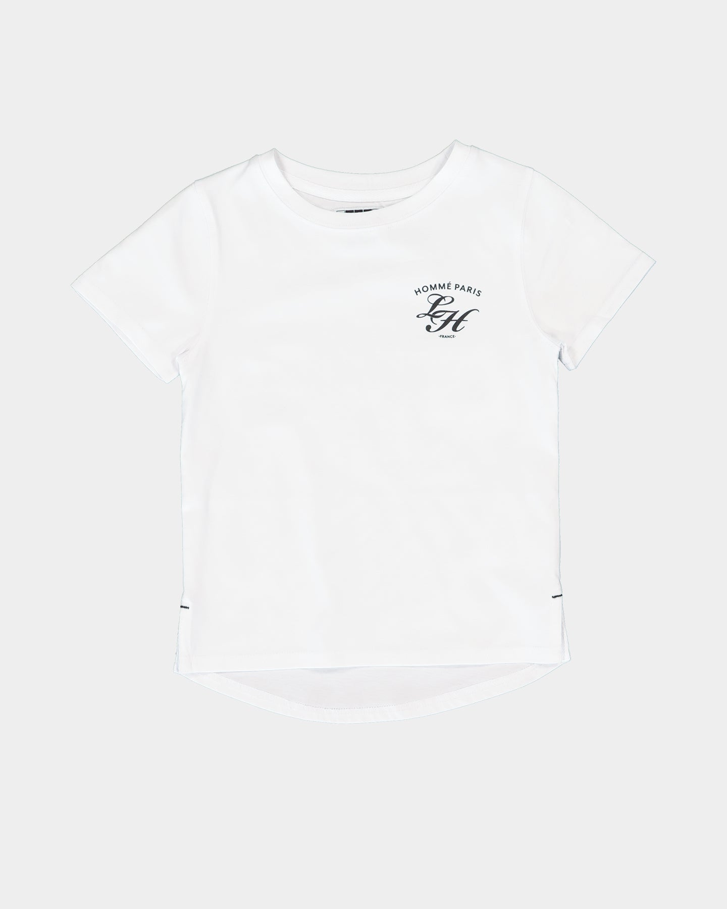 Lil Homm√© Kids' Revolution Droptail Short Sleeve T-Shirt White