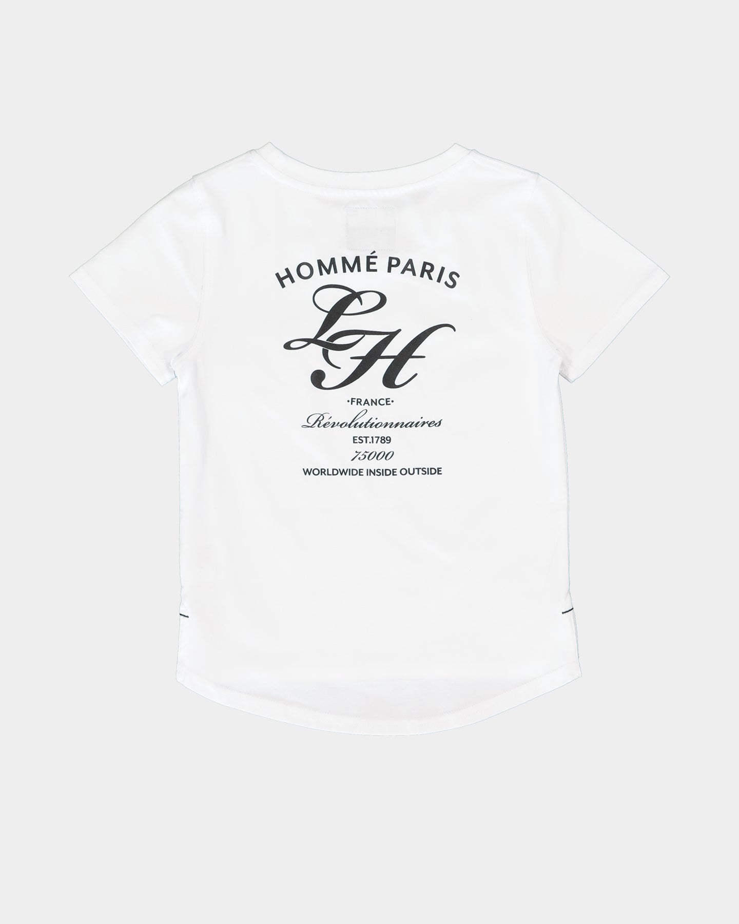 Lil Homm√© Kids' Revolution Droptail Short Sleeve T-Shirt White