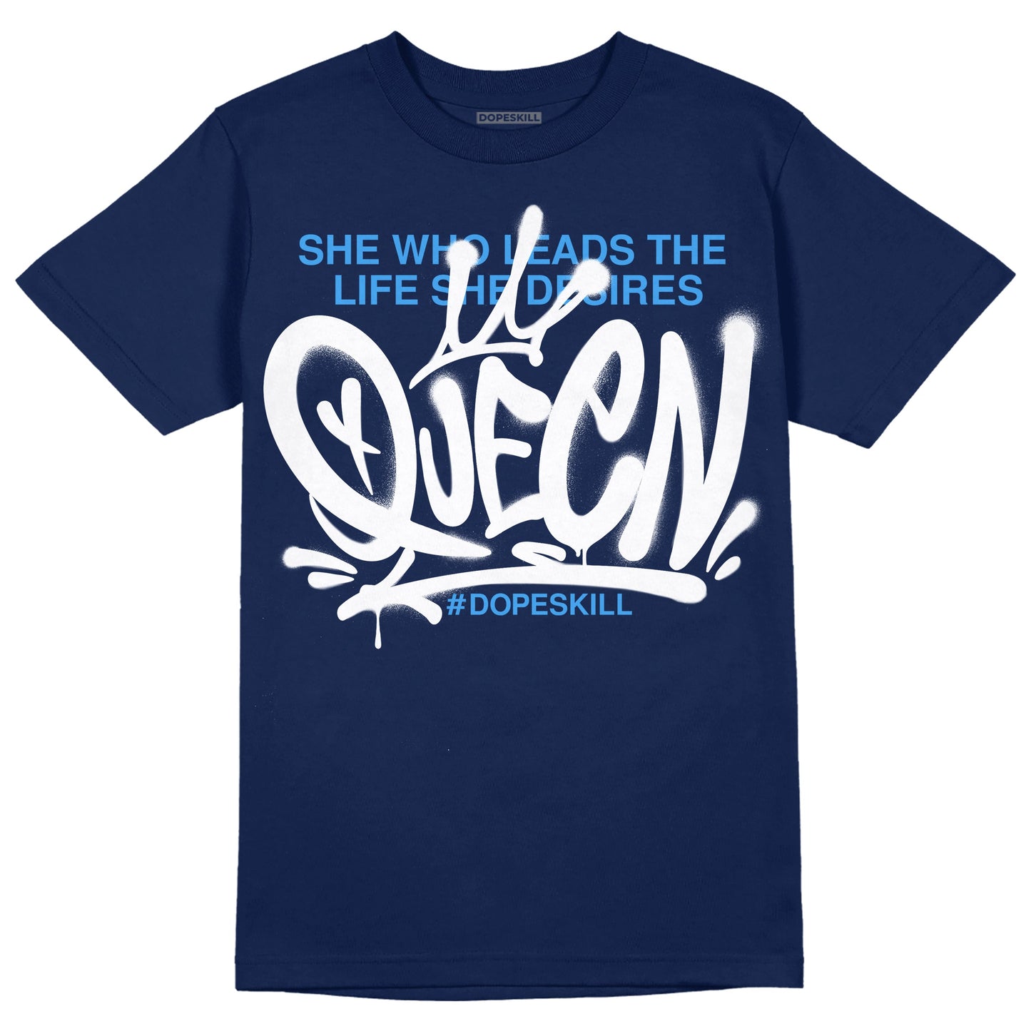 Midnight Navy 3s DopeSkill Navy T-shirt Queen Graphic