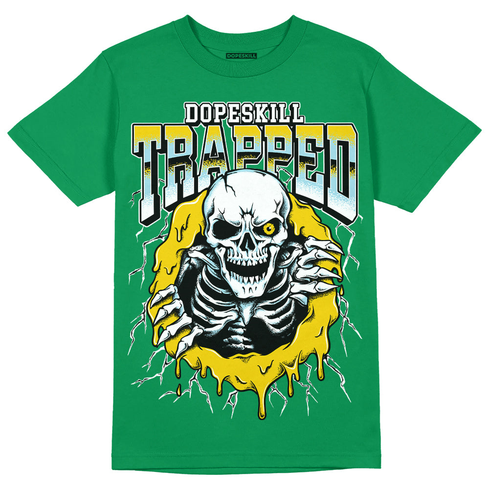 Lucky Green 5s DopeSkill Green T-shirt Trapped Halloween Graphic
