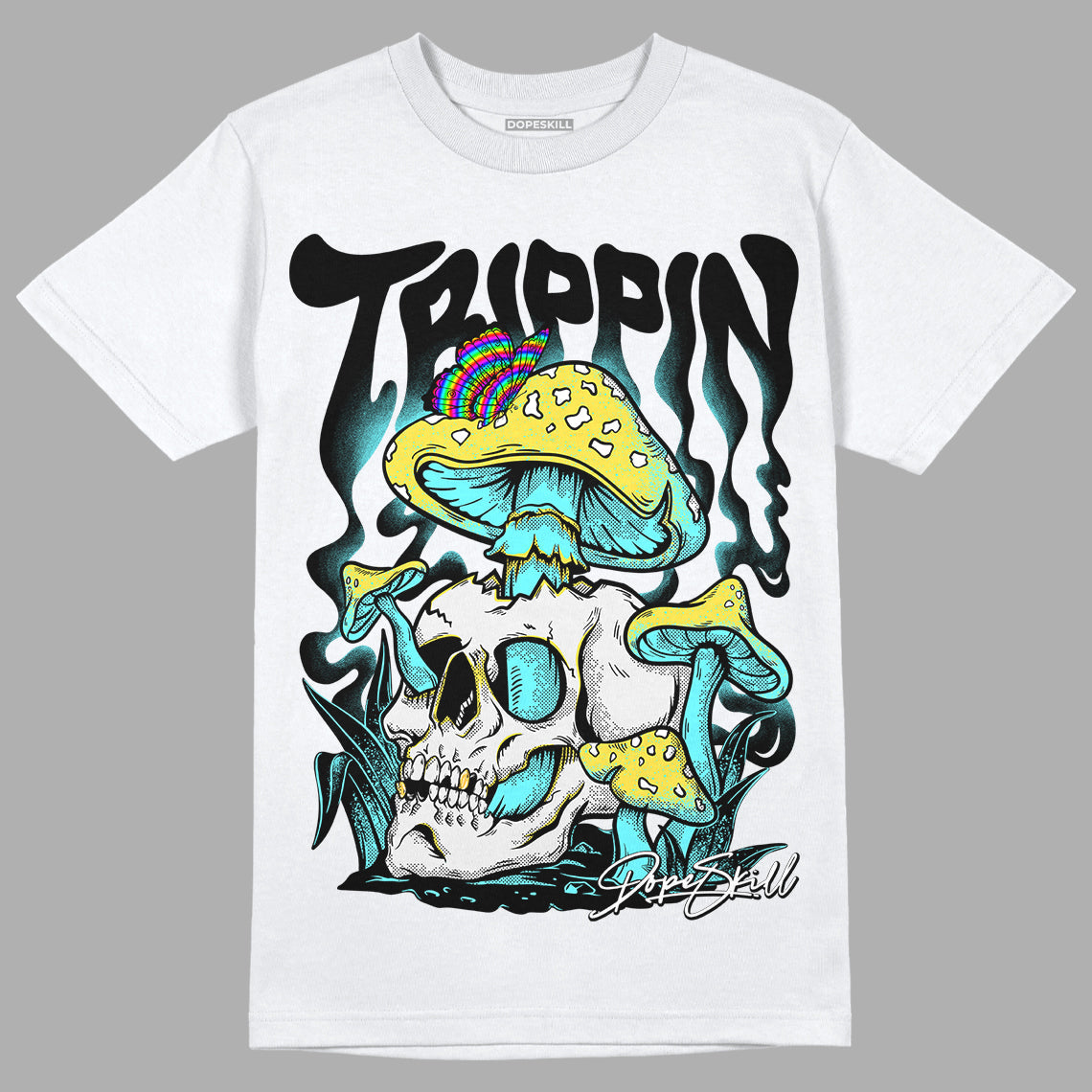 Aqua 5s DopeSkill T-Shirt Trippin Graphic