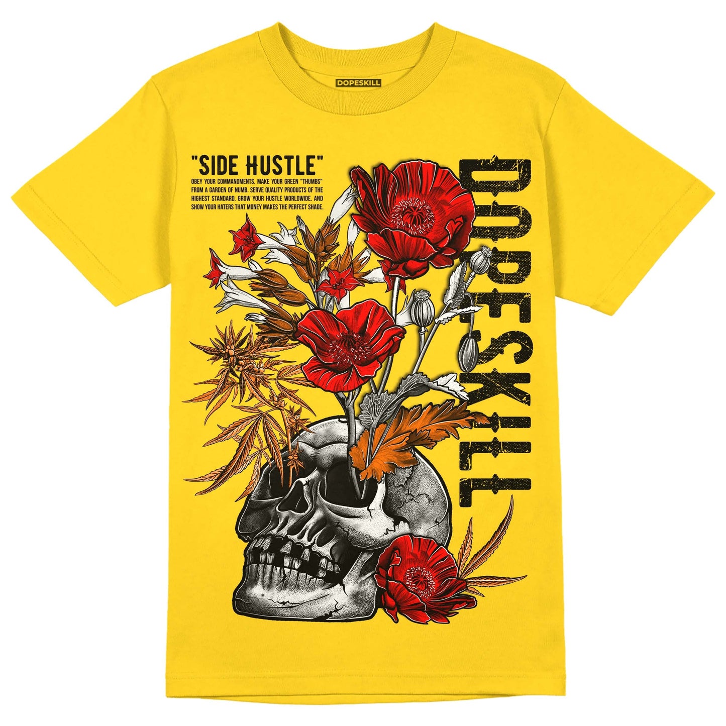 Black Tour Yellow AJ 4 Thunder DopeSkill Unisex T-Shirt Side Hustle Graphic