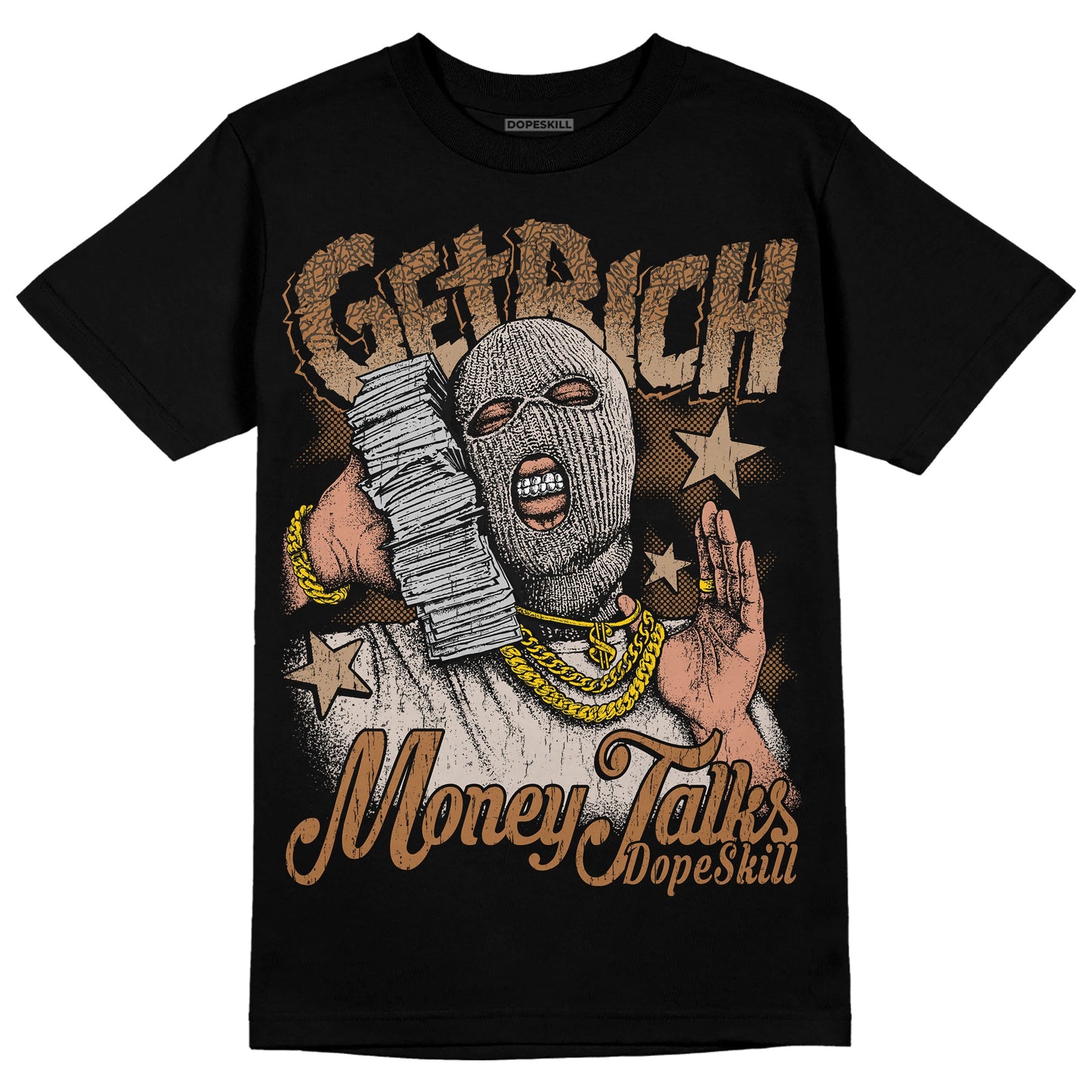 Palomino 3s DopeSkill T-Shirt Get Rich Graphic