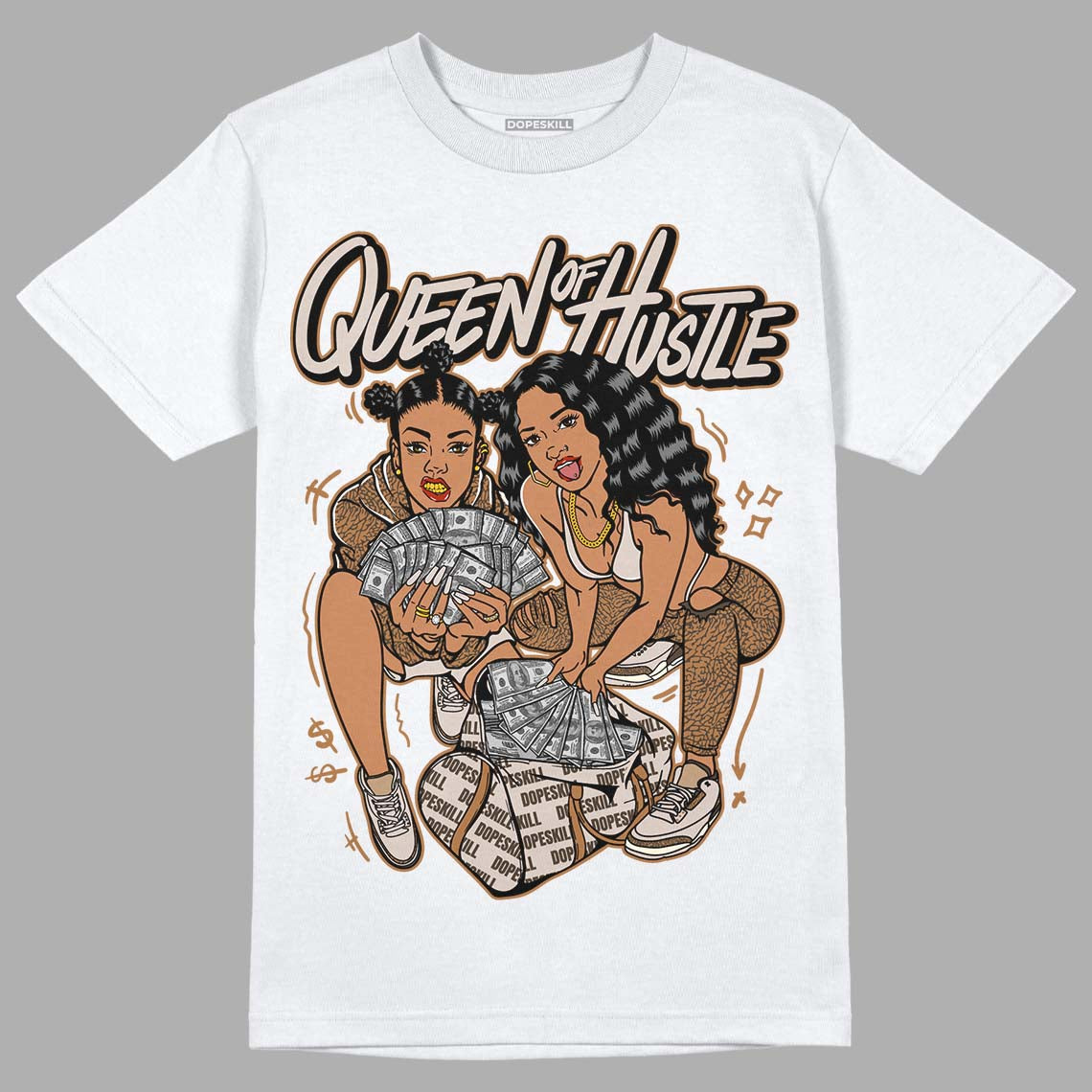 Palomino 3s DopeSkill T-Shirt Queen Of Hustle Graphic