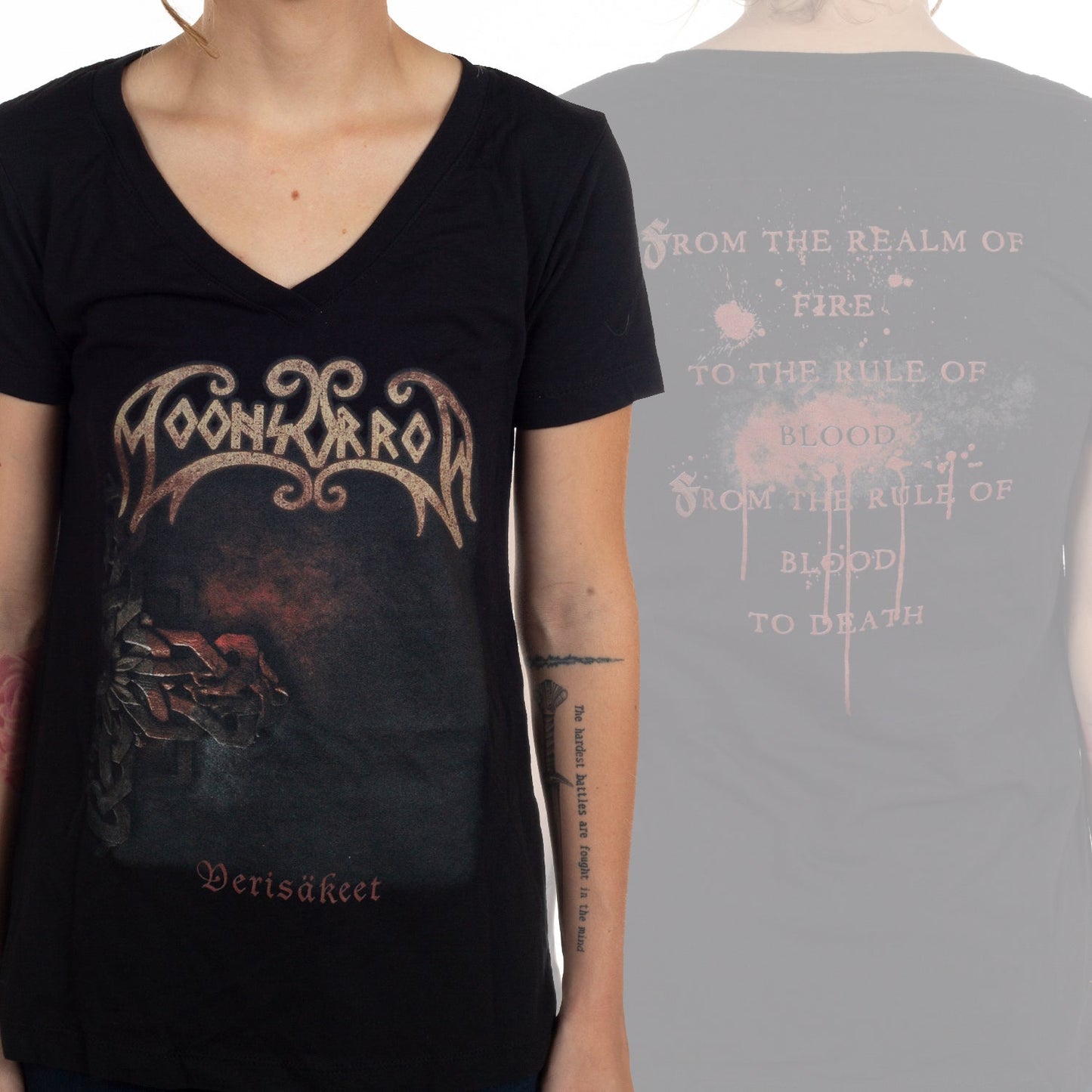 Moonsorrow "Veris√§keet V-Neck" Girls T-shirt