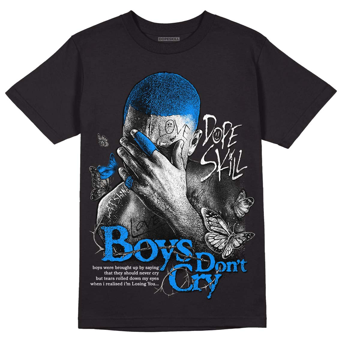 Cool Grey 6s DopeSkill T-Shirt Boys Don't Cry Graphic