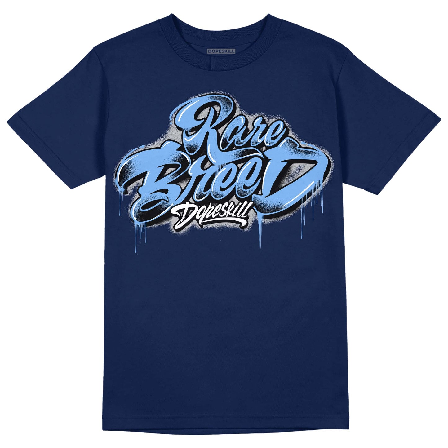 Midnight Navy 5s DopeSkill Navy T-Shirt Rare Breed Type Graphic