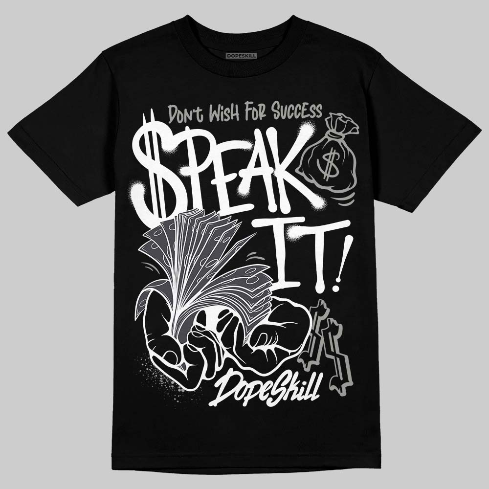 Black Cat 3s DopeSkill T-Shirt Speak It Graphic
