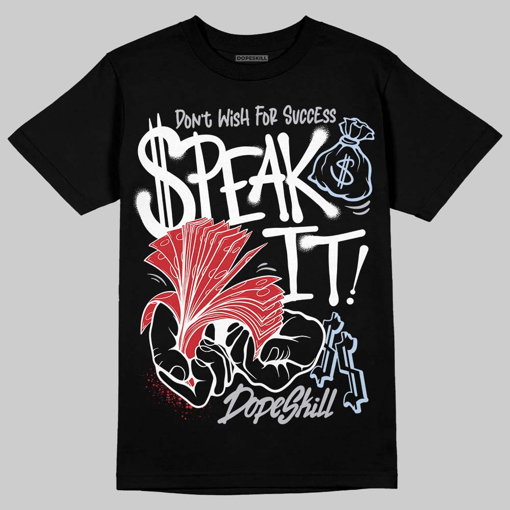 Black Metallic Reimagined 5s DopeSkill T-Shirt Speak It Graphic