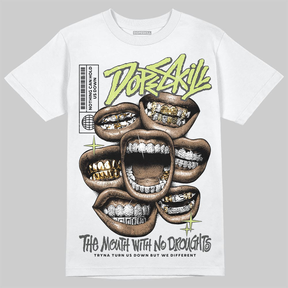 Light Lemon Twist 4s DopeSkill T-Shirt The Mouth With No Droughts Graphic