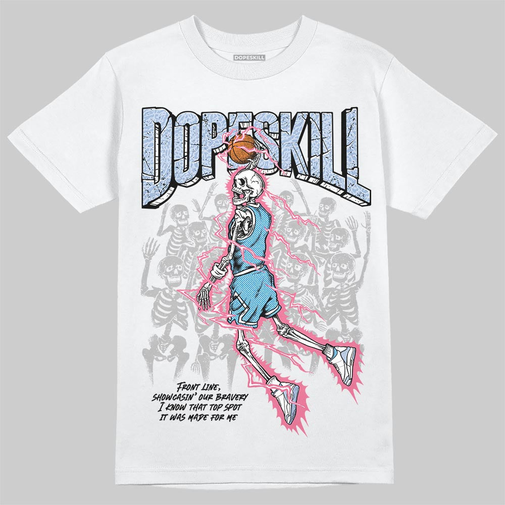 Denim Pink Glow 3s DopeSkill T-Shirt Thunder Dunk Graphic