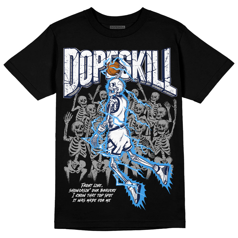 AJ Spizike White Obsidian DopeSkill T-Shirt Thunder Dunk Graphic