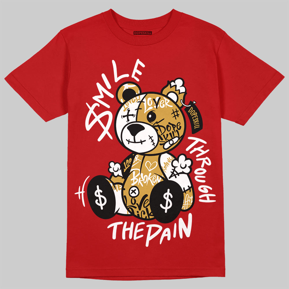 Black Toe Reimagined 1s DopeSkill T-Shirt Smile Through The Pain Graphic