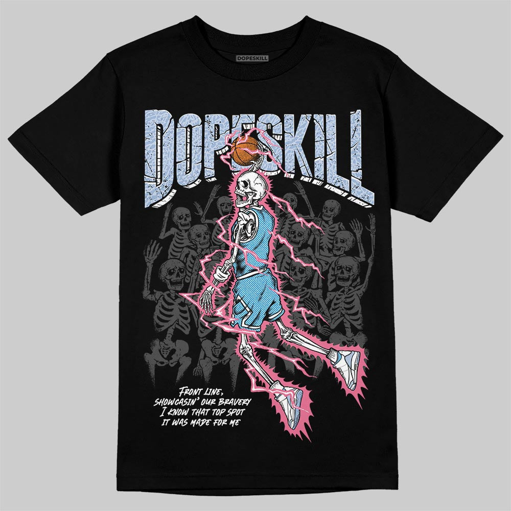 Denim Pink Glow 3s DopeSkill T-Shirt Thunder Dunk Graphic