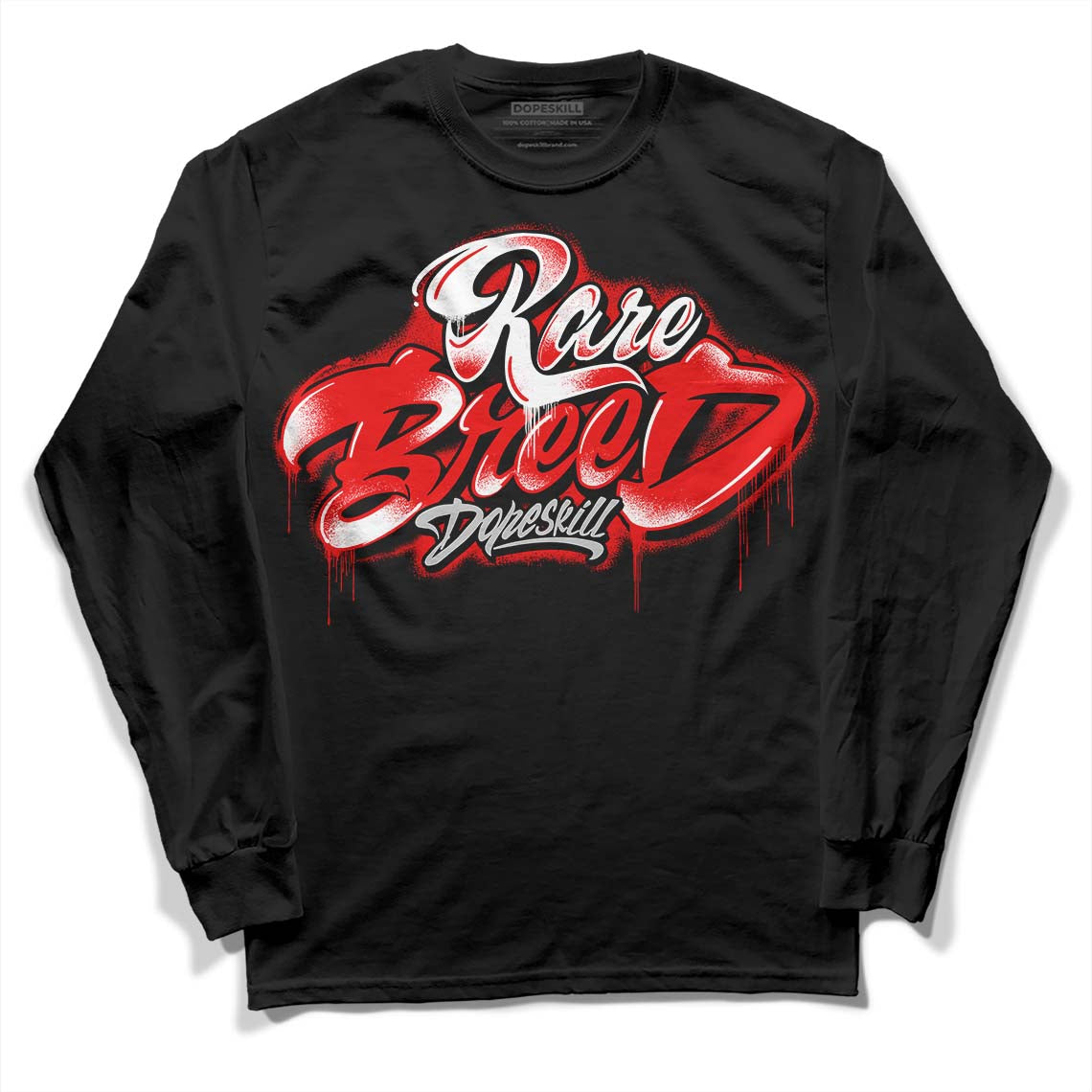 Cherry 12s DopeSkill Long Sleeve T-Shirt Rare Breed Type Graphic