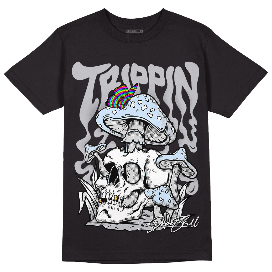 Cement Grey 11s DopeSkill T-Shirt Trippin Graphic
