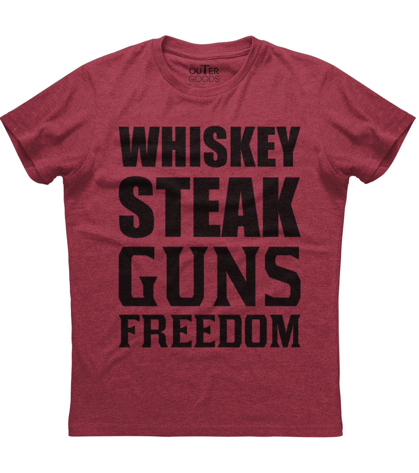 Whiskey Steak Guns Freedom T-Shirt (O) Style001