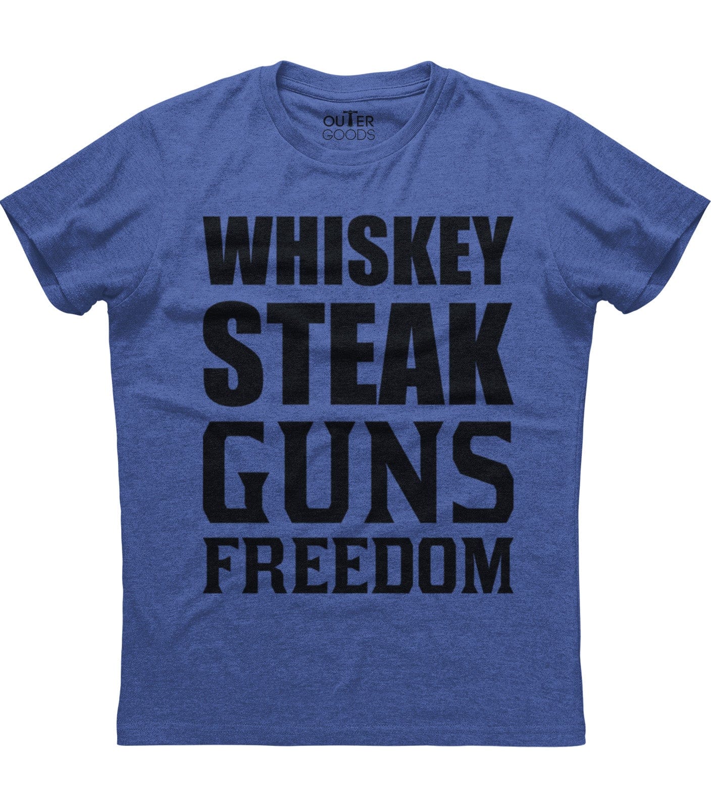 Whiskey Steak Guns Freedom T-Shirt (O) Style001