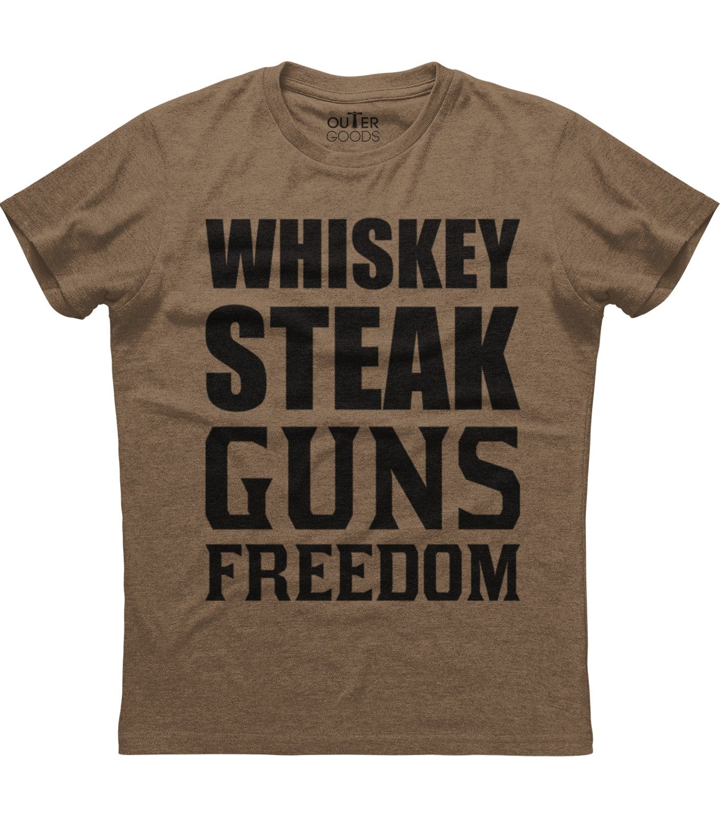 Whiskey Steak Guns Freedom T-Shirt (O) Style001