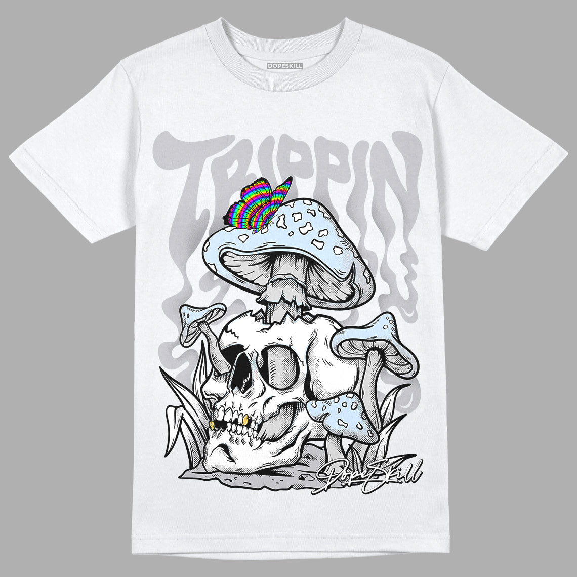 Cement Grey 11s DopeSkill T-Shirt Trippin Graphic