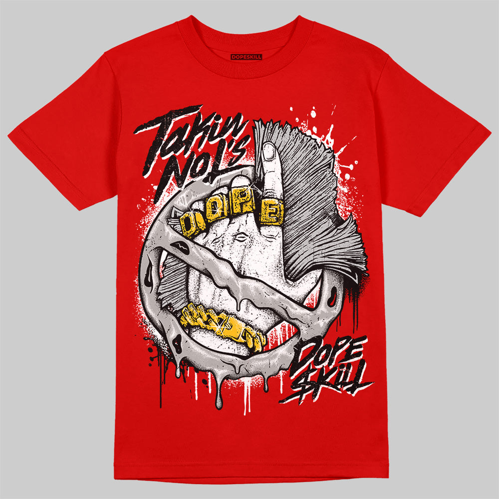 Bred Velvet 11s DopeSkill Red T-shirt Takin No L's Graphic