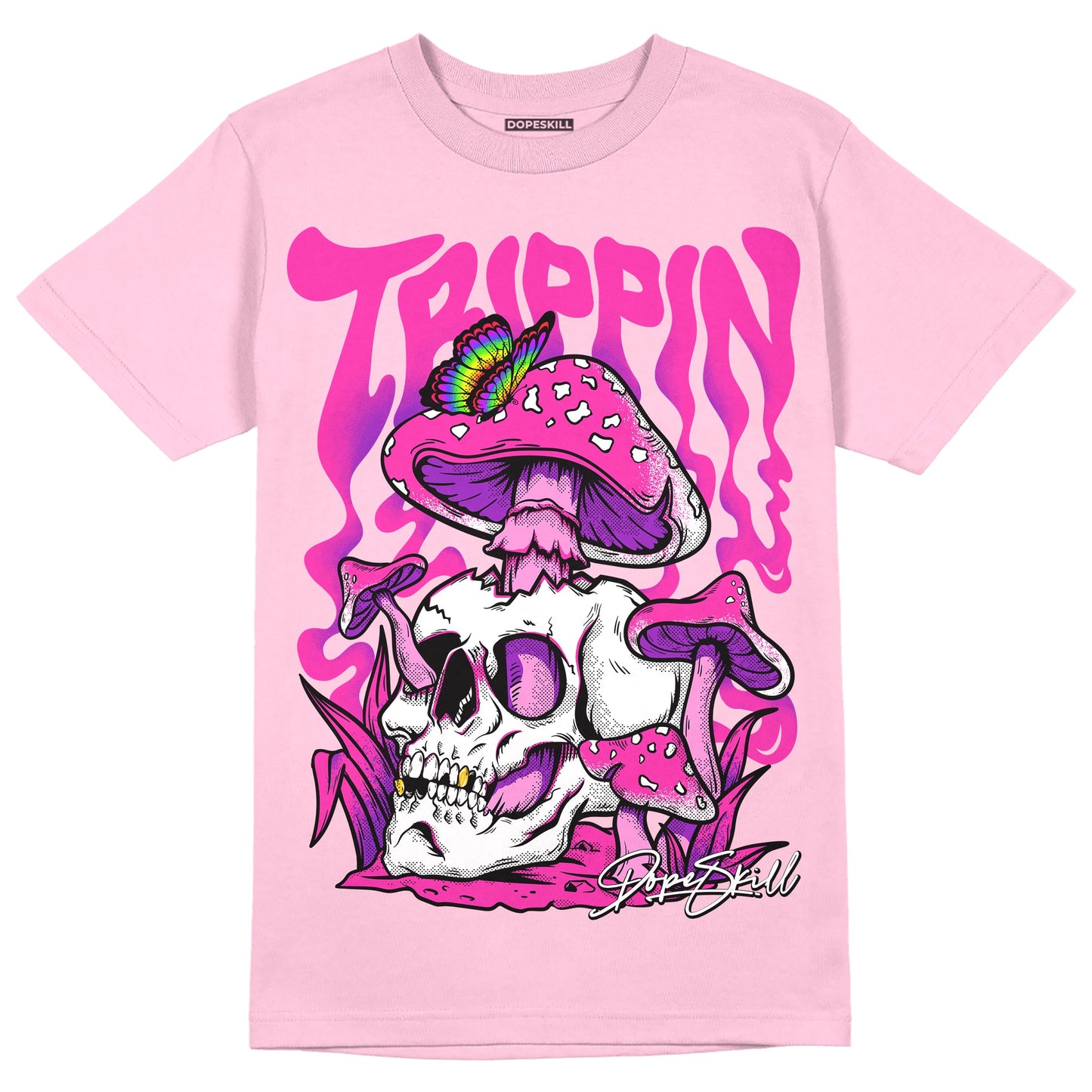 Pink Collection DopeSkill Pink T-shirt Trippin Graphic