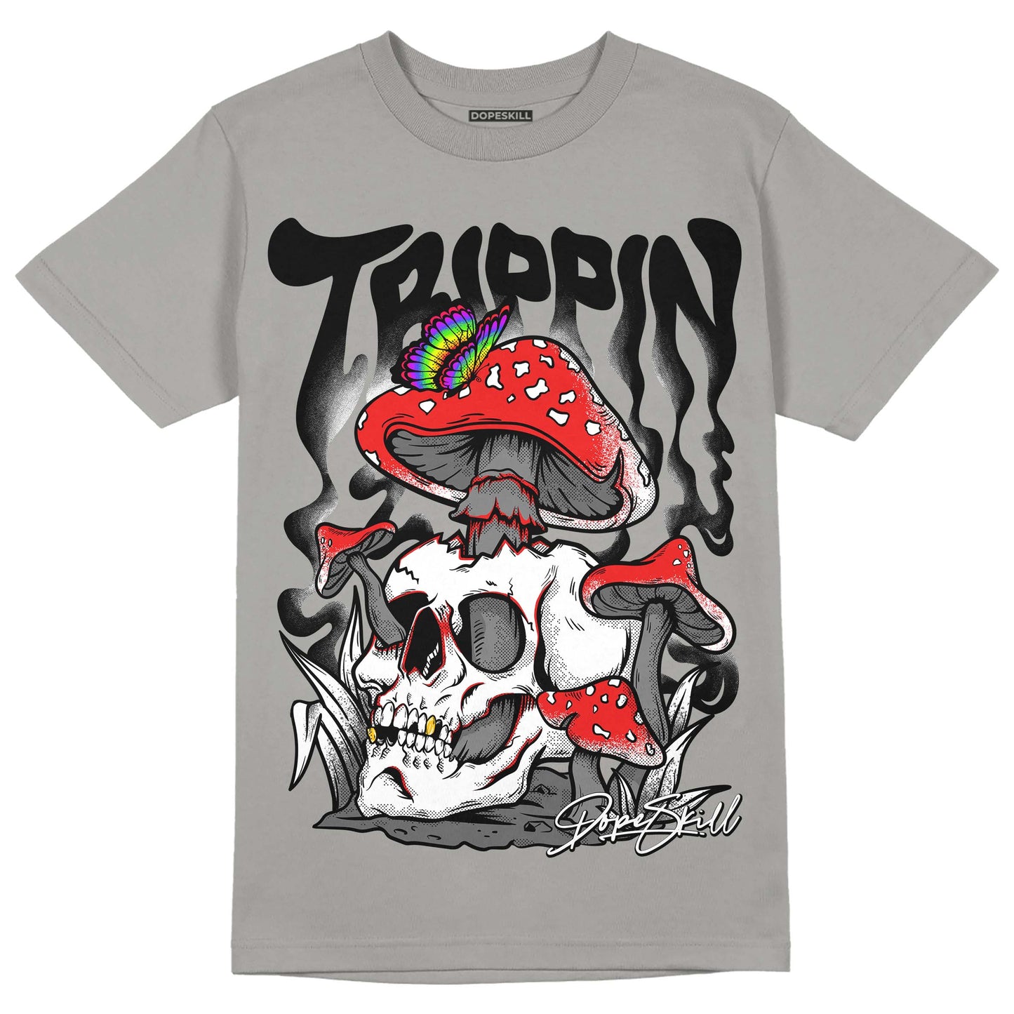 Grey Collection DopeSkill Grey T-shirt Trippin Graphic